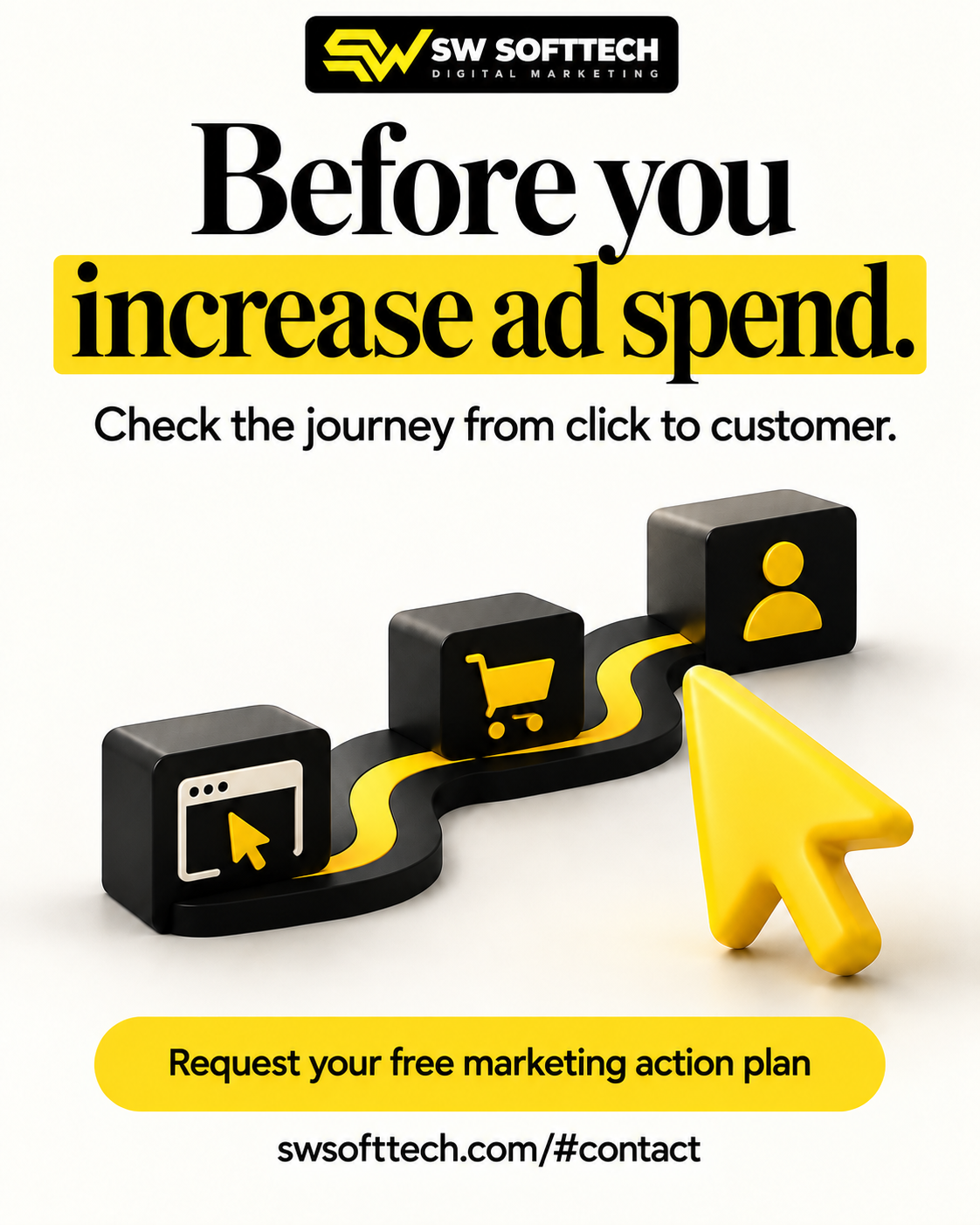 SW SOFTTECH: Before you increase ad spend. Request your free marketing action plan.
